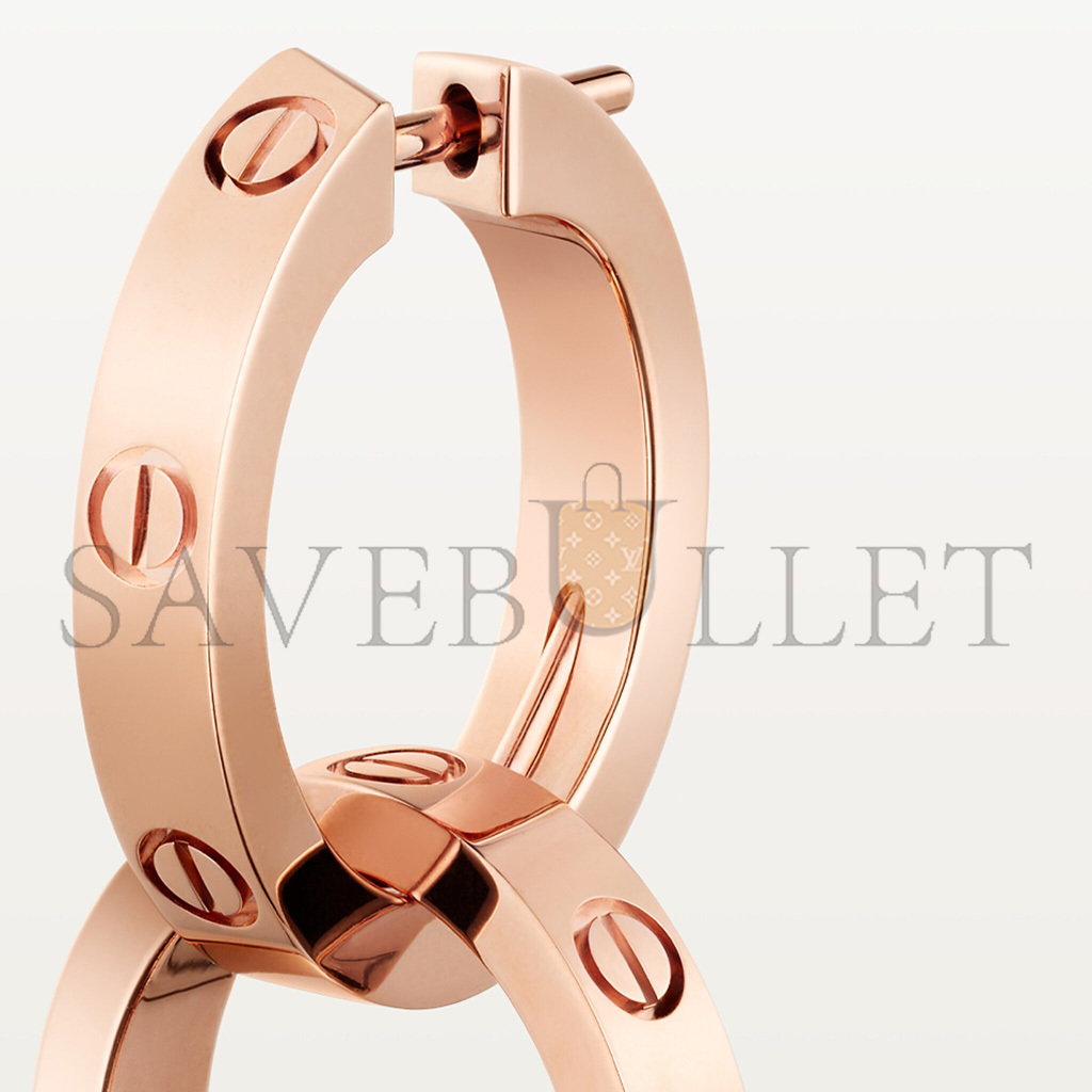 Ca*t*er love rose gold earrings, transformable b8301498